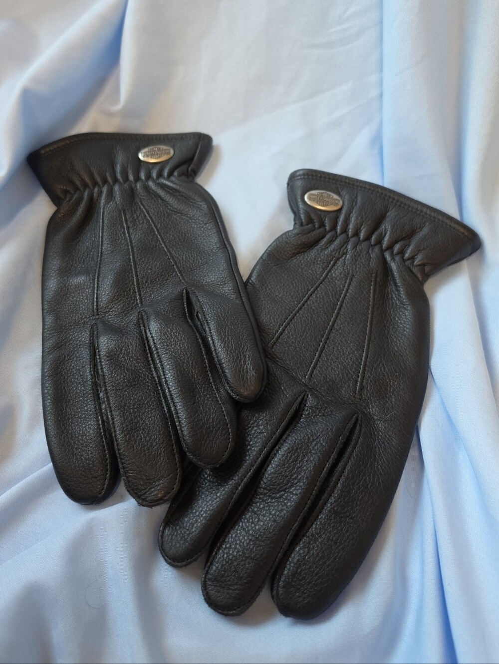 Harley-Davidson Black Leather Riding Gloves XL